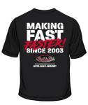 Apparel and Merchandise - Making Fast Faster Tee Shirt (Black)